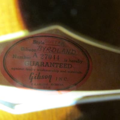 Gibson Byrdland 1958 Natural. Real Vintage instrument image 15