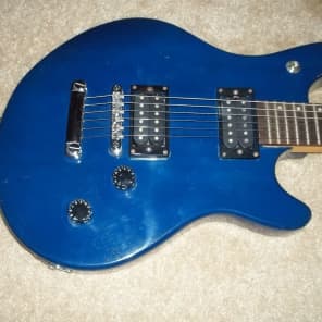 Washburn BT-2 90's Model Blue Guitar Grovers image 3