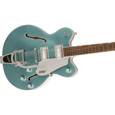 Gretsch G5622T-140 Electromatic 140th Double Platinum Center Block with Bigsby Two-Tone Stone Platinum/Pearl Platinum image 2