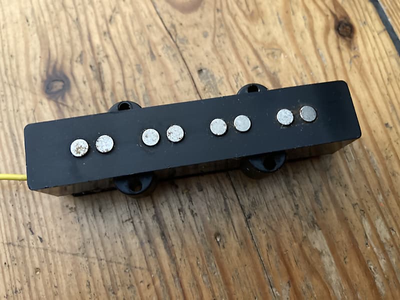 PU-JB-BE Black Bar Magnet Bridge Pickup for Jazz Bass