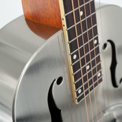 Gretsch G9231 Bobtail Steel Square-Neck A.E. Steel Body Spider Cone Resonator Guitar image 11