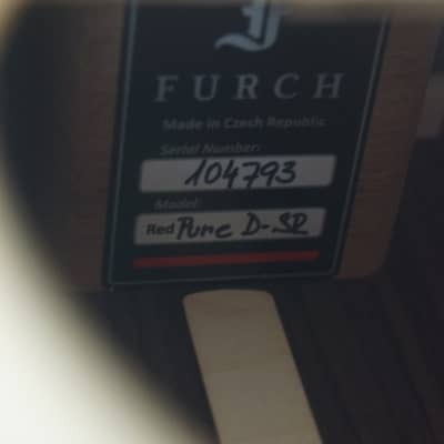 Brand New Furch  Red Pure Series Dreadnaught D-SR Sitka Spruce / Indian Rosewood image 21