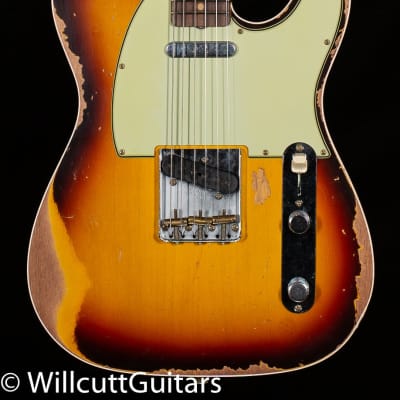 Fender Custom Shop LTD 1960 Telecaster Custom Heavy Relic Chocolate 3-Color Sunburst (701) image 3