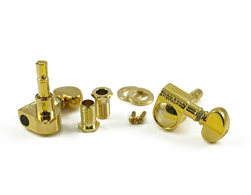 Grover 406G Mini Rotomatic Locking Tuners 3 +3 Gold Finish | Reverb