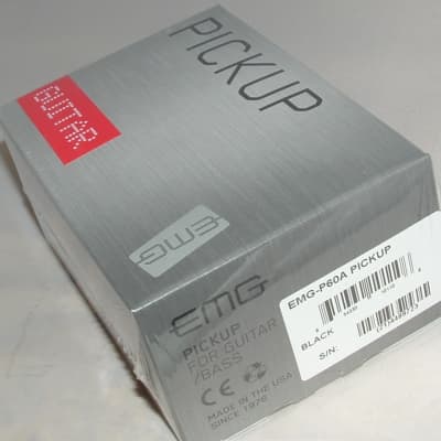 EMG P60A P90 Soapbar Sized Humbucker (Black)  New with Warranty image 1