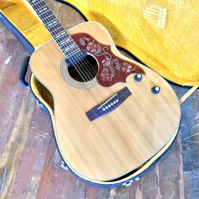 Yamaha FG-350e acoustic guitar c 1970's original vintage mij