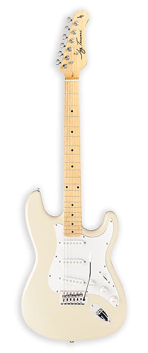 Jay Turser JT-300M-IV 300M Series Double Cutaway Body Maple Neck 6-String Electric Guitar - Ivory image 1