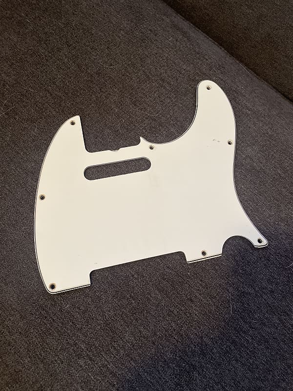 1976 Fender Telecaster Pickguard White | Reverb