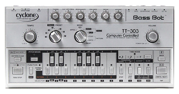 Cyclone TT-303 アナログシンセサイザー Cyclone Bass Bot TT-303 Mk2 Analog Synthesizer - Perfect Circuit
