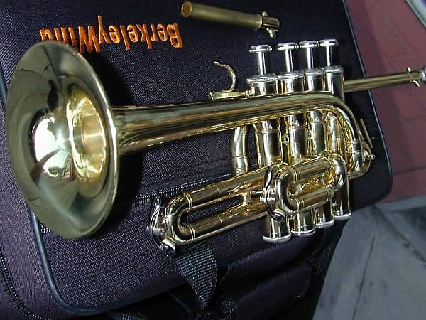 BerkeleyWind Pro Bb/A/G Gold Brass Piccolo Trumpet | Reverb