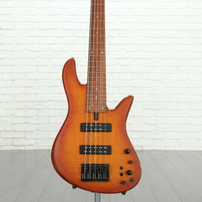 Fodera Fodera Emperor Standard Special 5-string Electric Bass 2019 Amber Burst image 1