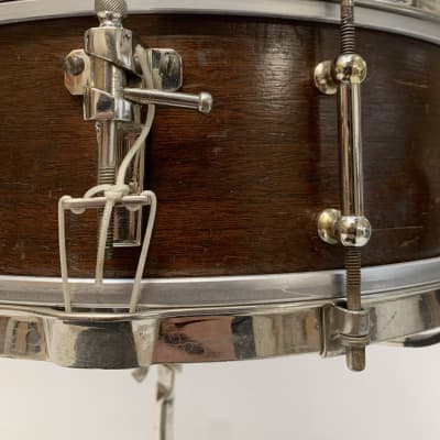 Decolite 5x15 Duplex Snare Drum Shell All Vintage Nickel Hdwr 1900s image 6
