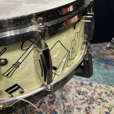 Ludwig & Ludwig - 14x5" (cut down)Top Hat and Cane Snare Drum 1940-1941 image 12