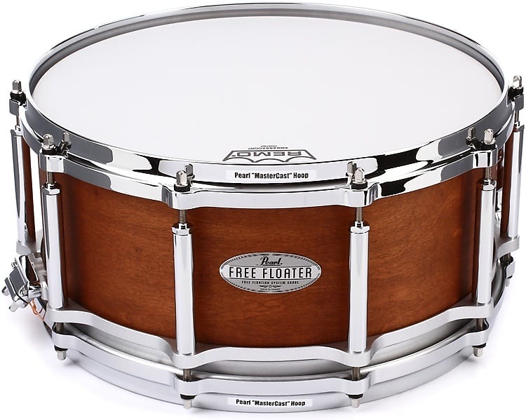Pearl Free Floater Mahogany/Maple - 6.5 x 14-inch Snare Drum - Satin Natural image 1