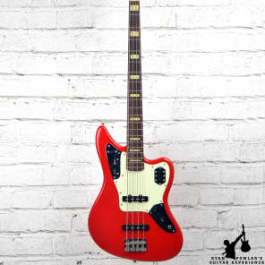 【送料込】 Bass Jaguar CIJ Fender Hot Gig w/ Headstock Matching Red Rod ベース