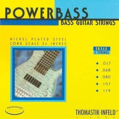 Thomastik Infeld EB345 PowerBass Bass Guitar Strings 5-string gauges 47-119 image 1