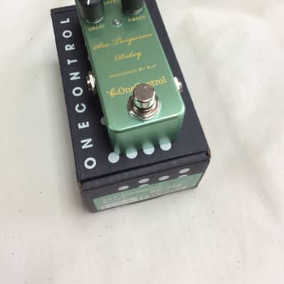 One Control Sea Turquoise Delay Guitar Effects Pedal Green Made in Japan for sale