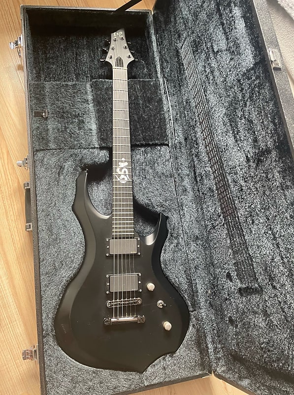 ESP Forest F-STD Sanskrit 6 - 2009 Satin Black | Reverb