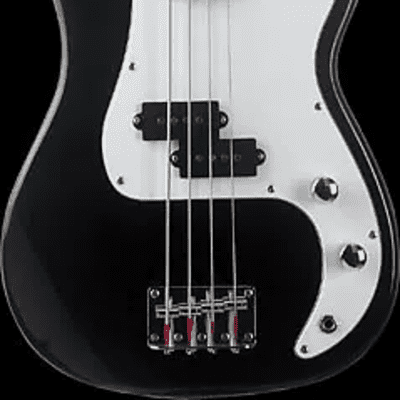 Oscar Schmidt OSB-400C-BK Precision 3/4 Size Solid Body Maple Neck 4-String Electric Bass Guitar image 1