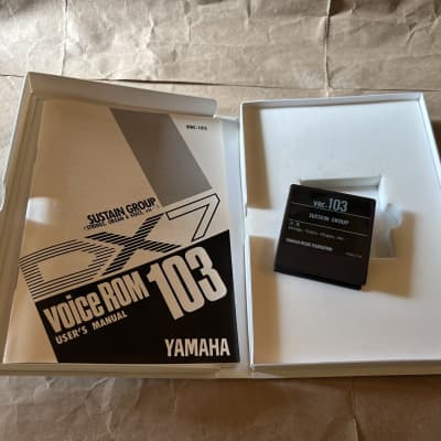 Yamaha DX7 Data ROM Cartridge VRC-103 Sustain Group Excellent Condition in original box with Users Manual booklet