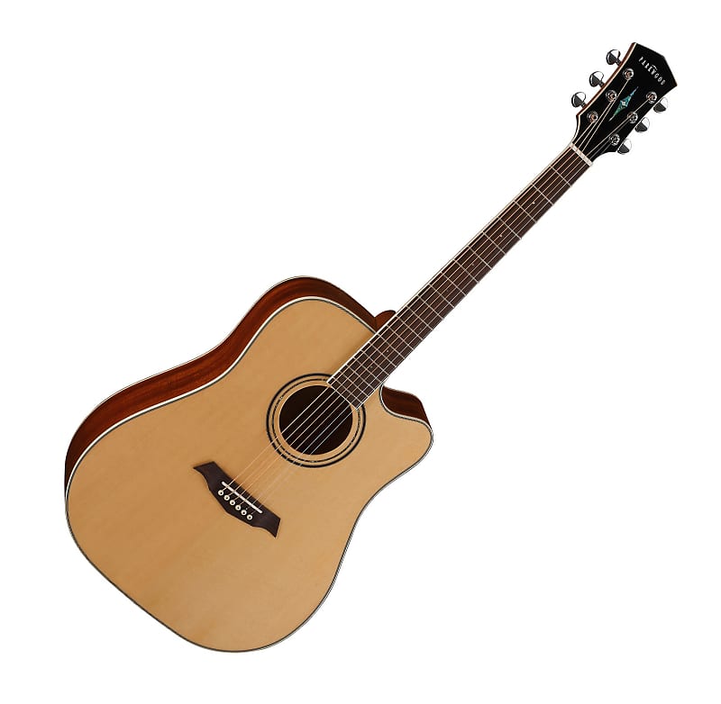Parkwood S66 Dreadnought Cutaway Top Back Solid Fishman | Reverb