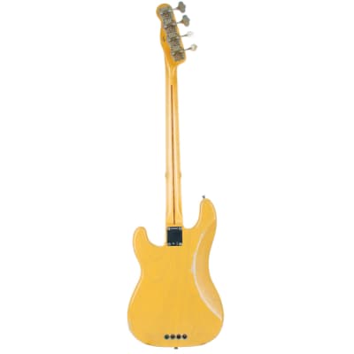 Fender Custom Shop '55 Precision Bass Guitar Maple Relic, Butterscotch Blonde - #18753 image 5