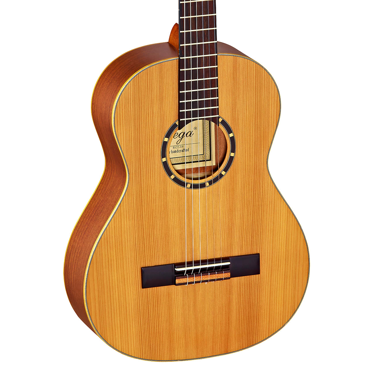 Ortega Family Series 1/2 Size Cedar Top Nylon Acoustic Guitar R122-1/2 w/GigBag