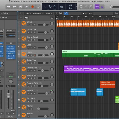 Inspired by Phil Collins "In The Air Tonight" Logic X Session - Reverb Exclusive image 2
