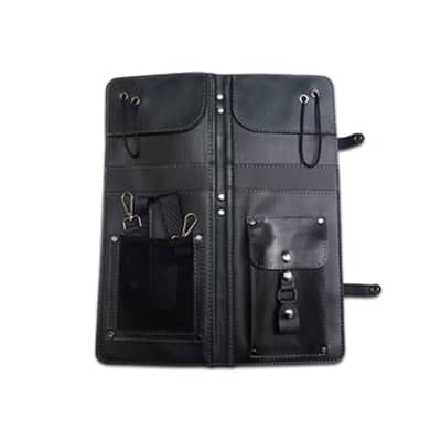 Ahead Bags - ALSCBLK - Black Handmade Leather Stick Case w/Drum Key Holder