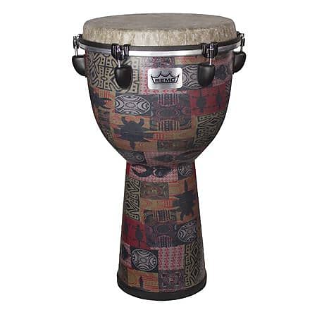 Remo Apex Djembe Drum Red Kinte 12 Inch image 1