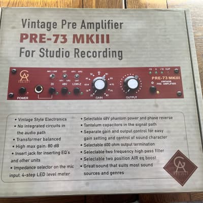 Golden Age Project PRE73mkIII Preamp vintage 1073 style mic preamplifier NEW!! Great for ribbon mics image 1