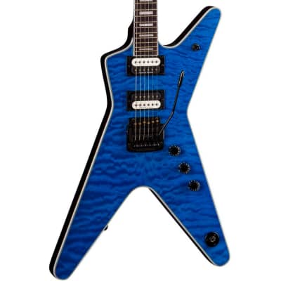 Dean Guitars ML Select 24 Kahler Quilt Top Electric Guitar - Trans Blue image 1