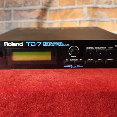 Roland TD-7 Drum Sound Module w/ Power Supply, 3 PD7 Pads & 2 Mounts image 2