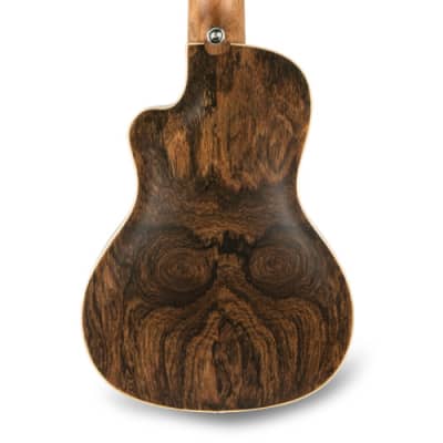 Lanikai FB-CETC Figured Bocote Cutaway Electric Thinline Concert Ukulele w/ Bag image 3