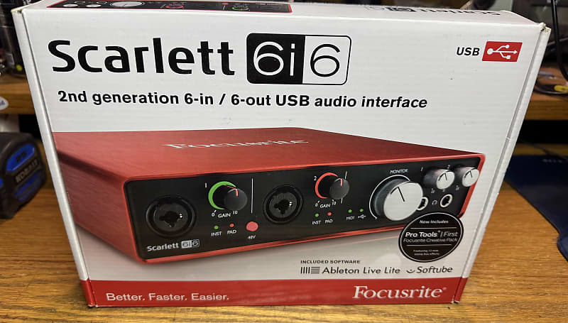 Focusrite Scarlett 6i6 2nd Gen USB Audio Interface | Reverb