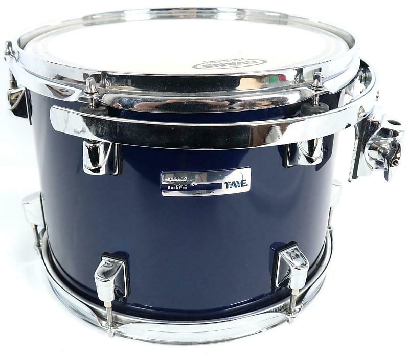 Taye Rock-Pro 12" dia x 9" Suspension Mount Blue Rack Tom Drum Drums Percussion image 1