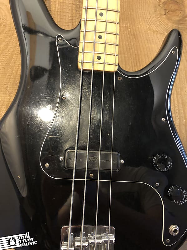 Peavey Patriot Bass Guitar Black c. 1980s | Reverb