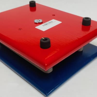 FM Dynamics Drum Practice Pad - Flat -  Blue White & Red image 2