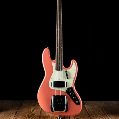 Fender 1964 Journeyman Relic Jazz Bass - Super Faded Aged Tahitian Coral - Free Shipping image 2
