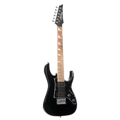 Ibanez GRGM 6 String Solid-Body Electric Guitar Black Night - Left