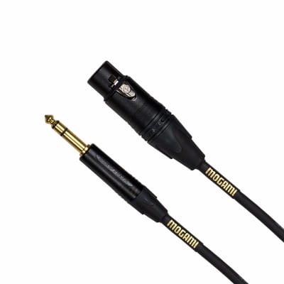 Mogami GOLD TRS-XLRF-10 Balanced Audio Adapter Cable 10 Foot with XLR-Female to 1/4" TRS Male Plug image 2