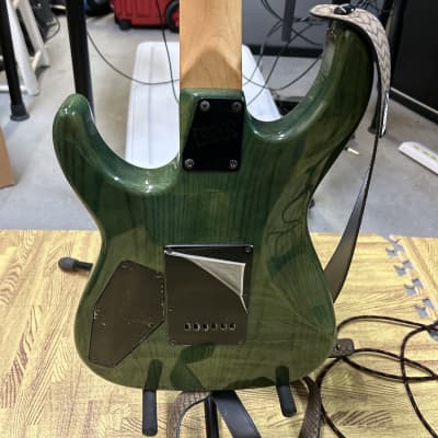 ESP LTD Mirage 1996 guitar MIJ- Swamp ash green image 8