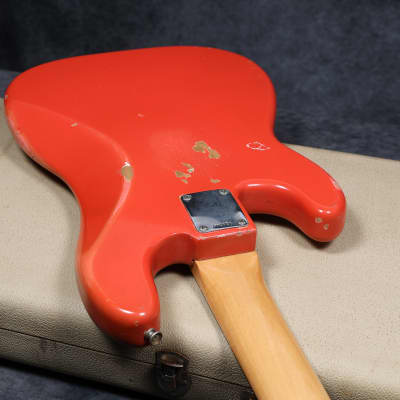 1964 Fender Precision Bass - Fiesta Red - OHSC image 16