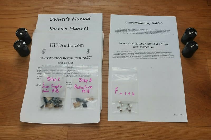 Mitsubishi DA-A10 restoration kit filter capacitor repair rebuild fix  			