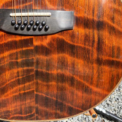 Harvey Leach  "Wolf" 12 String  2001 Coastal Quilted  Redwood.  A.D. 20 image 13