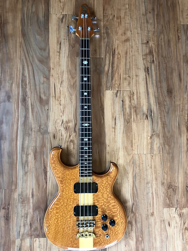 Alembic Persuader 4 string Bass Guitar - 9 lbs - 1990 Lacewood