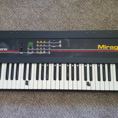 Ensoniq Mirage DSK-1 Digital Sampling Keyboard (red stripe) 1986 - Black