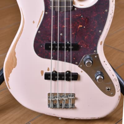 Fender Mexico Road Worn Flea  Artist Series Jazz Bass Shell Pink image 3
