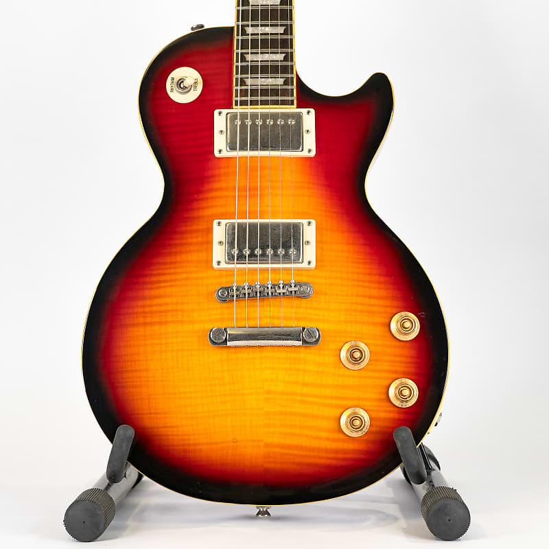 2014 Epiphone Les Paul Standard Pro Plustop Electric Guitar - Burbon Burst image 1