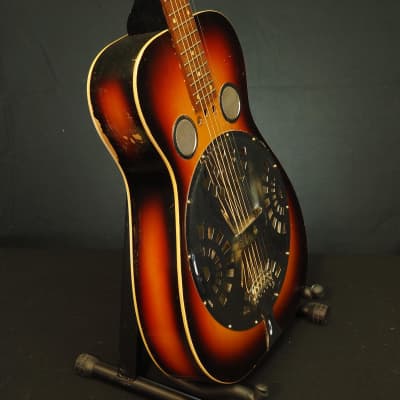 Dobro Square Neck 1974 - Cherry Sunburst image 3